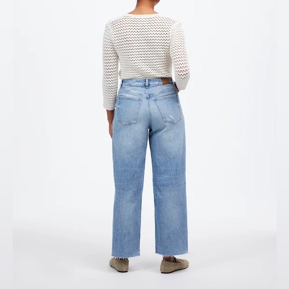 Madewell The Curvy Perfect Vintage Wide-Leg Crop Jean staple capsule raw hem 29 - Picture 2 of 11